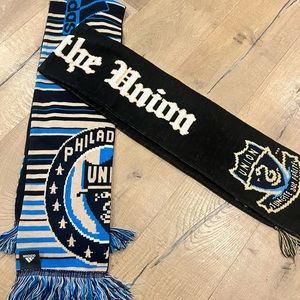 Two Philadelphia union scarves never used (adidas)
